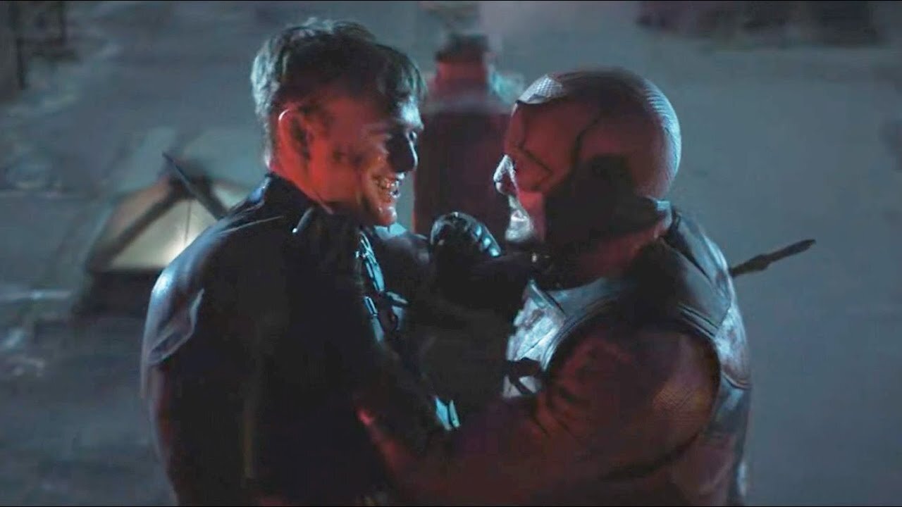 DAREDEVIL throws BULLSEYE off the roof after FOGGY dies 4K - (Daredevil Born Again