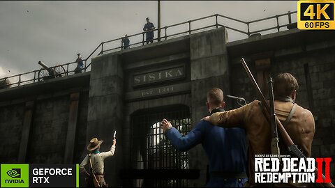 Rescue John Marston On Prison ||4K ULTRA 60 Fps Gameplay