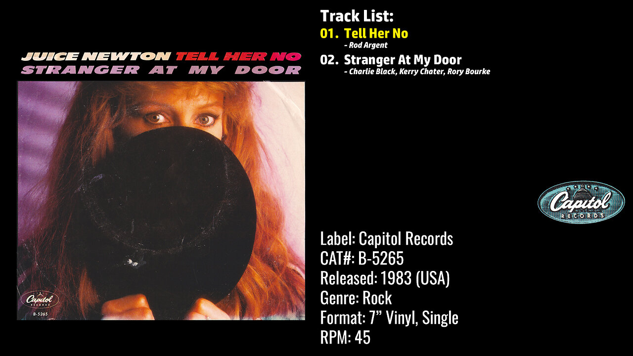 Juice Newton – Tell Her No (Full Record) – 1983 – CAT.# B–5265