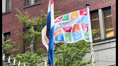 SDG vlaggendag 2024 Alle ministeries in Den Haag zijn uitvoerders van de VN Global Goals