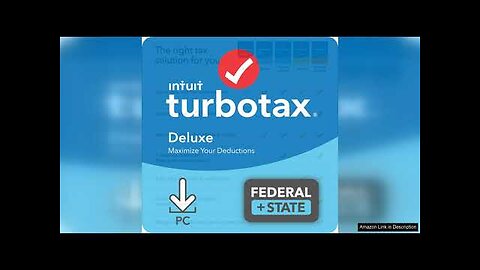 Intuit TurboTax Deluxe 2021, Federal and State Tax Return Review