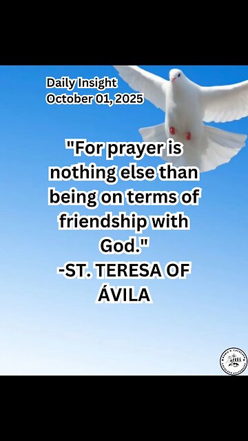 Daily Insight October 10, 2025 #faith #saint #Insight
