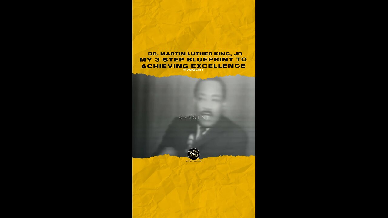 #drmartinlutherking My 3 step blueprint to achieving excellence