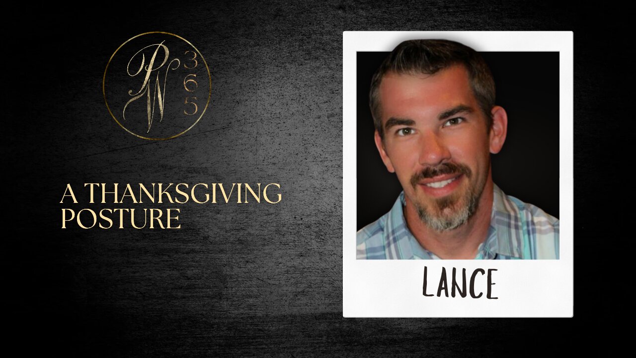 A Thanksgiving Posture