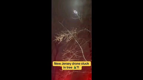 NJ ufo drone crashes in tree👀🤔🤯