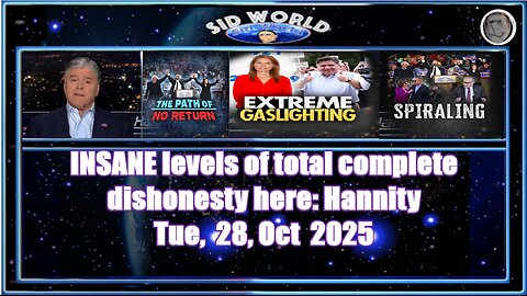 INSANE levels of total complete dishonesty here Hannity