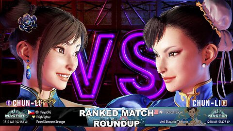 Kuya Kalbo SF6 Ranked Roundup. Chun Li Master Rank [Hori Fight Stick]