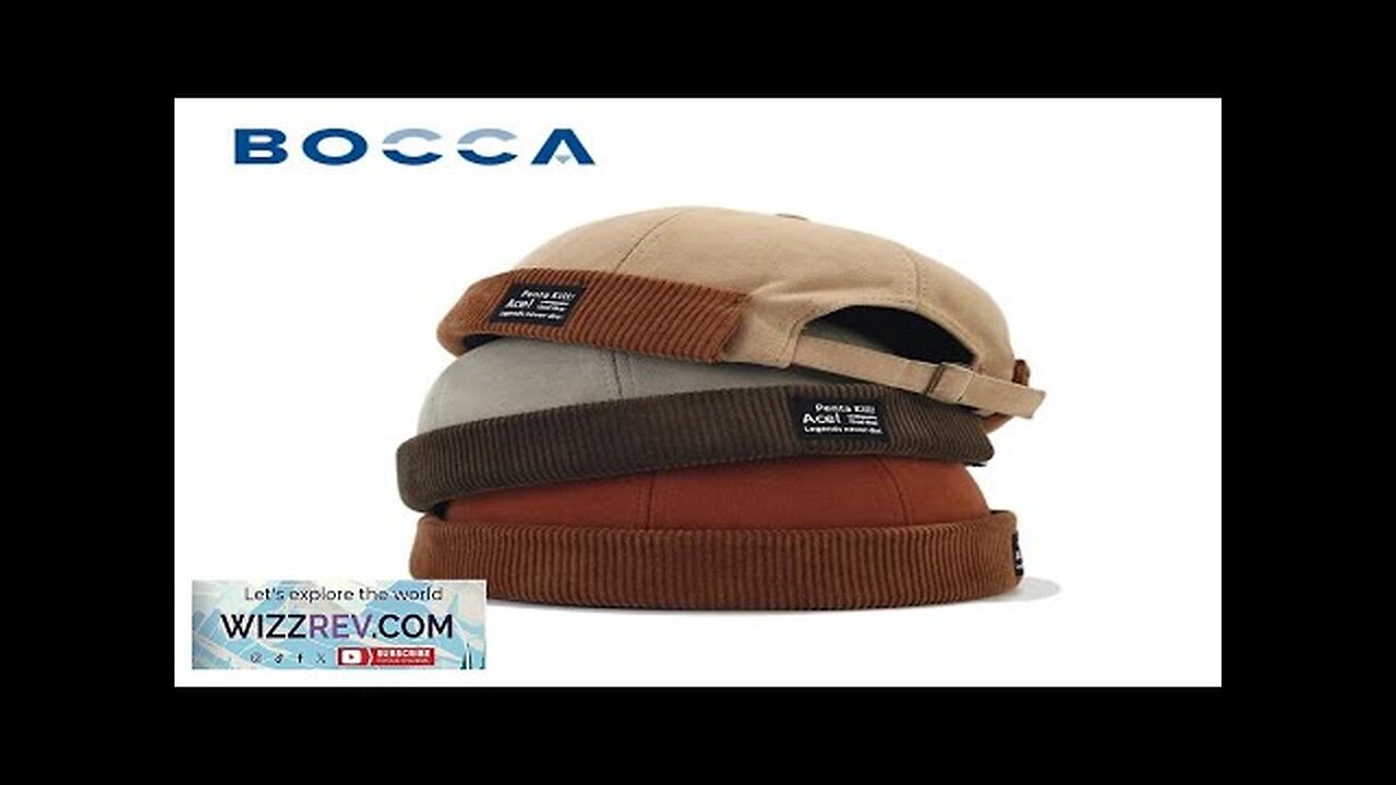 Bocca Beanie Hat Without Visor Docker Brimless Hats Dome Corduroy For Men Review