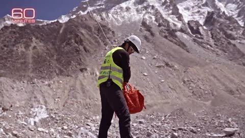 Companies are using drones to carry equipment loads up Everest.