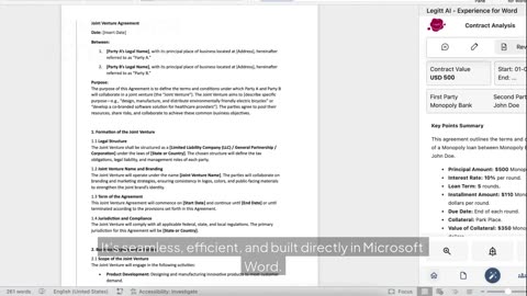 Legitt Draft AI + Microsoft Word: 10x Faster Contract Review & Drafting