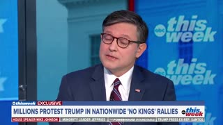 'They Needed A Stunt': Mike Johnson Slaps Back At 'No Kings' Protests