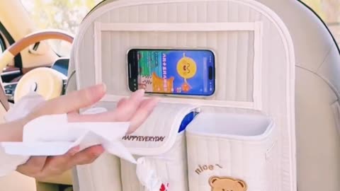 Cute Car Trash Can + Tissue Box — Must-Have! 🚗💖