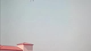 Wild helicopter crash near a resort
