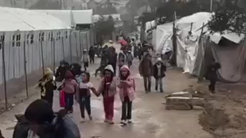 Rain and Storms on GAZA families without Homes