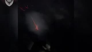 The video shows the combat work of the sky defenders on the night of October 13, 2025