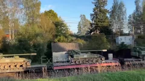 Leningrad Region, Pribytkovo Station. The footage of the transfer, probably from the storage