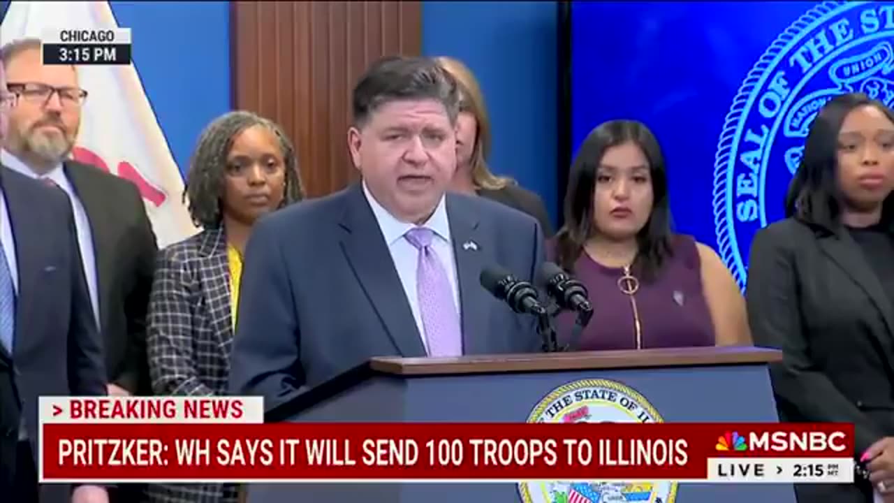 Illinois Governor JB Pritzker says it is dangerous for the Trump administration to call