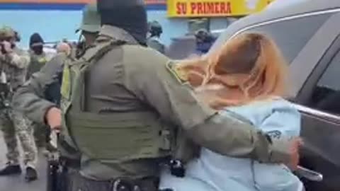An obese land-whale tossed to the ground who OBSTRUCTED an immigration enforcement operation
