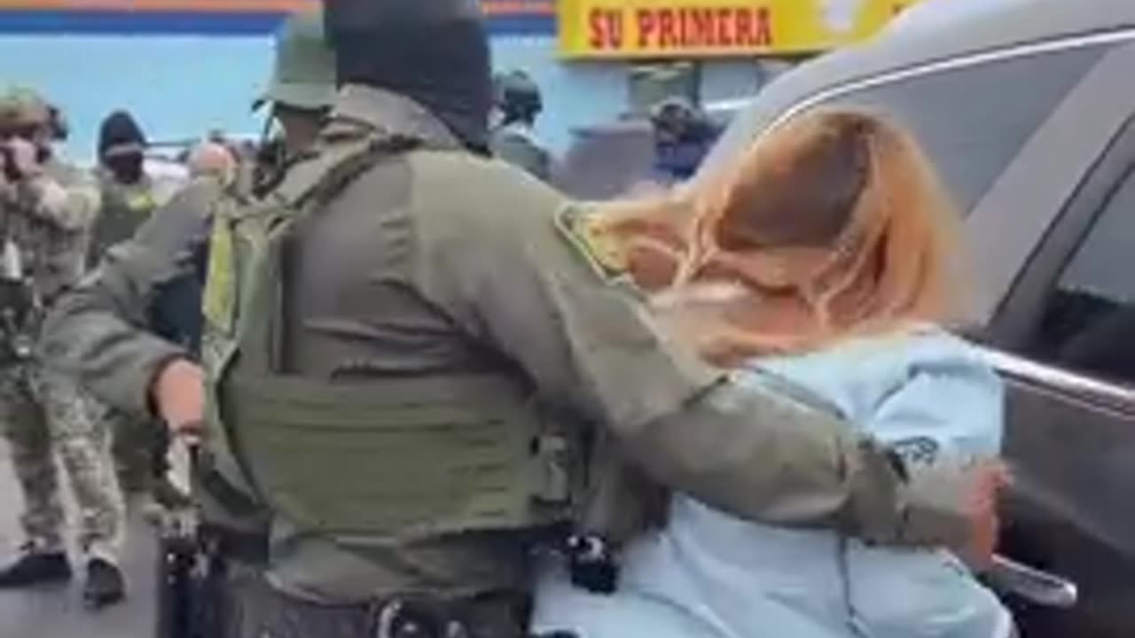 An obese land-whale tossed to the ground who OBSTRUCTED an immigration enforcement operation