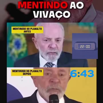 VEJA O LULA LADRÃO MENTIDO AO VIVO.