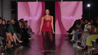 Voight STUNS the runway with Lingerie Designs in SLOW MOTION