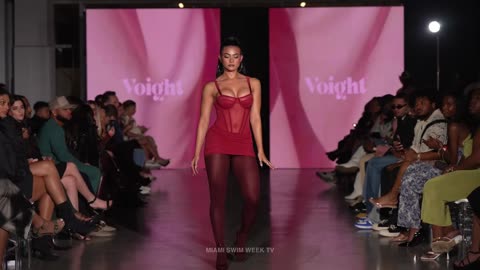 Voight STUNS the runway with Lingerie Designs in SLOW MOTION