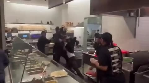 Ratchet Fight at Chipotle over Guacamole