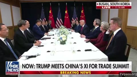PRESIDENT TRUMP & CHINESE PRESIDENT XI EXCHANGE WORDS IN PERSON FOR THE FIRST IN YEARS
