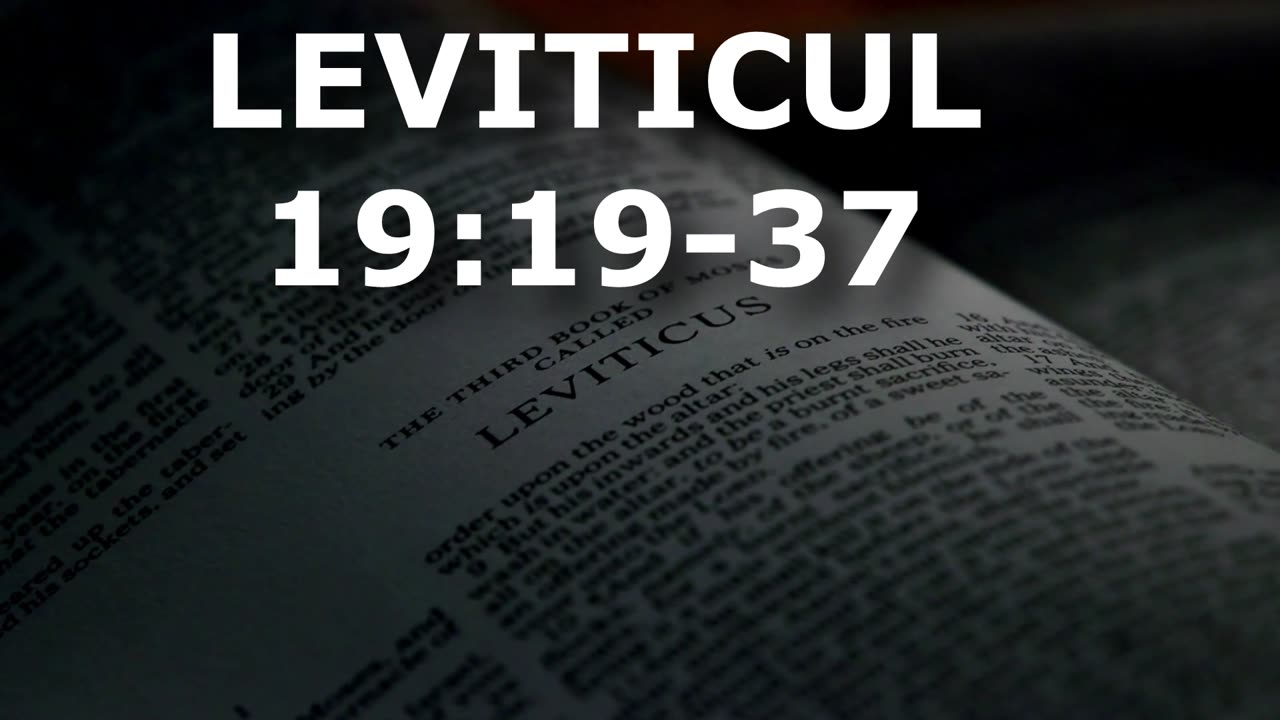 Leviticul 19:19-37 | Itinerar Biblic | Episodul 193