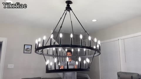 black wagon wheel chandelier