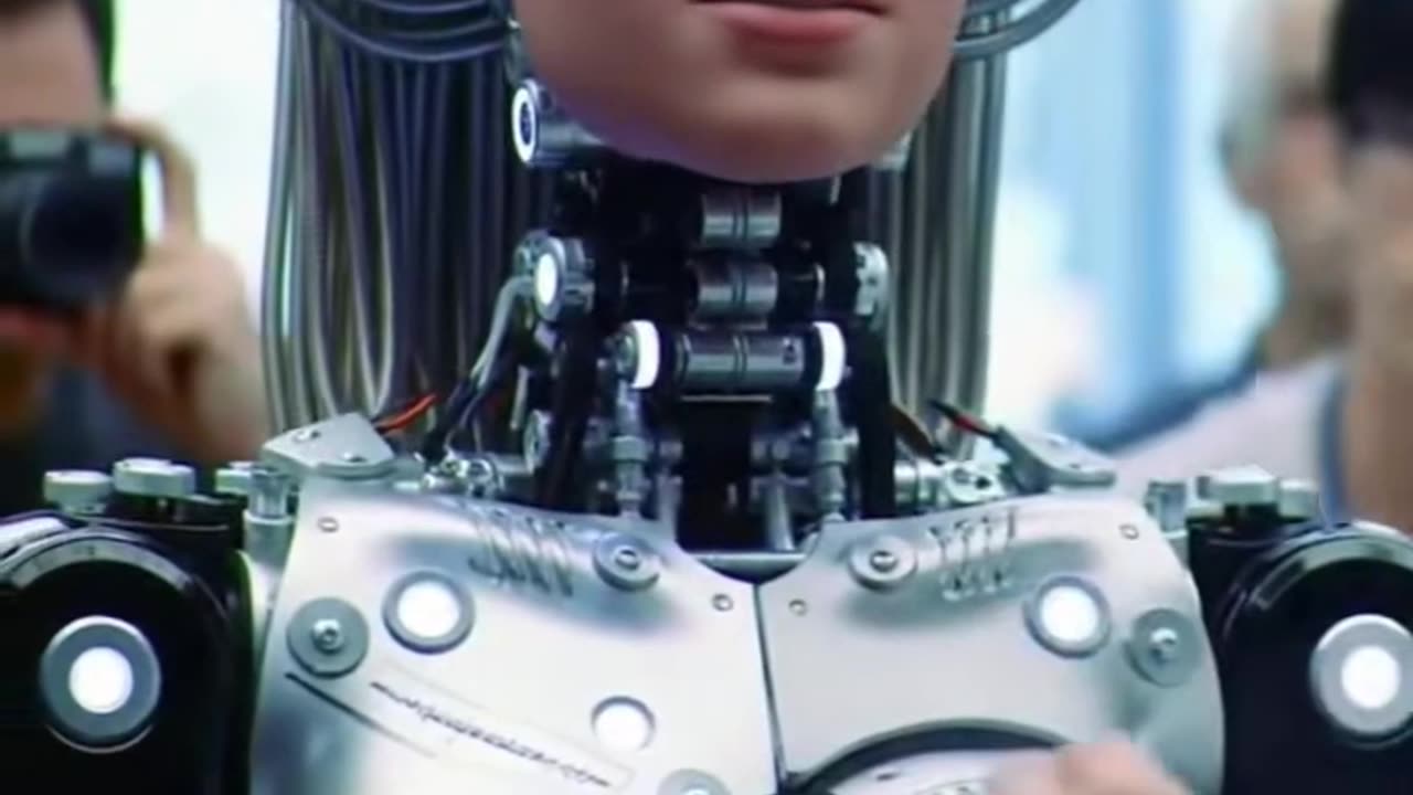 Smoothie store where humanoid serves smoothies #IRC #robot #aiart #humanoid #robotgirl