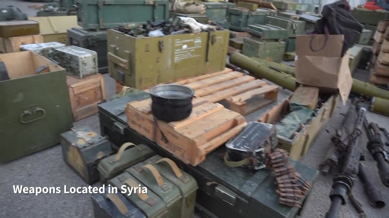 Footage of the weapons located in Syria: