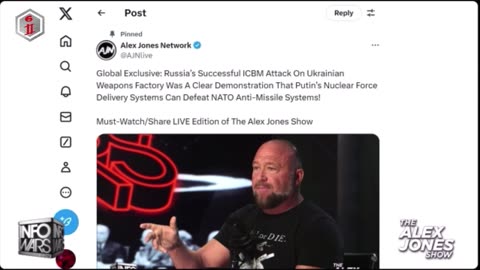 Alex Jones Breaks Putin’s Response To Missile Attack