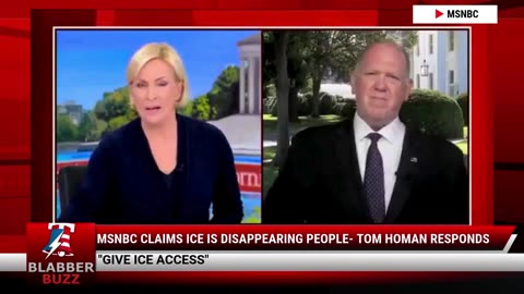 MSNBC Claims ICE Is Disappearing People- Tom Homan Responds