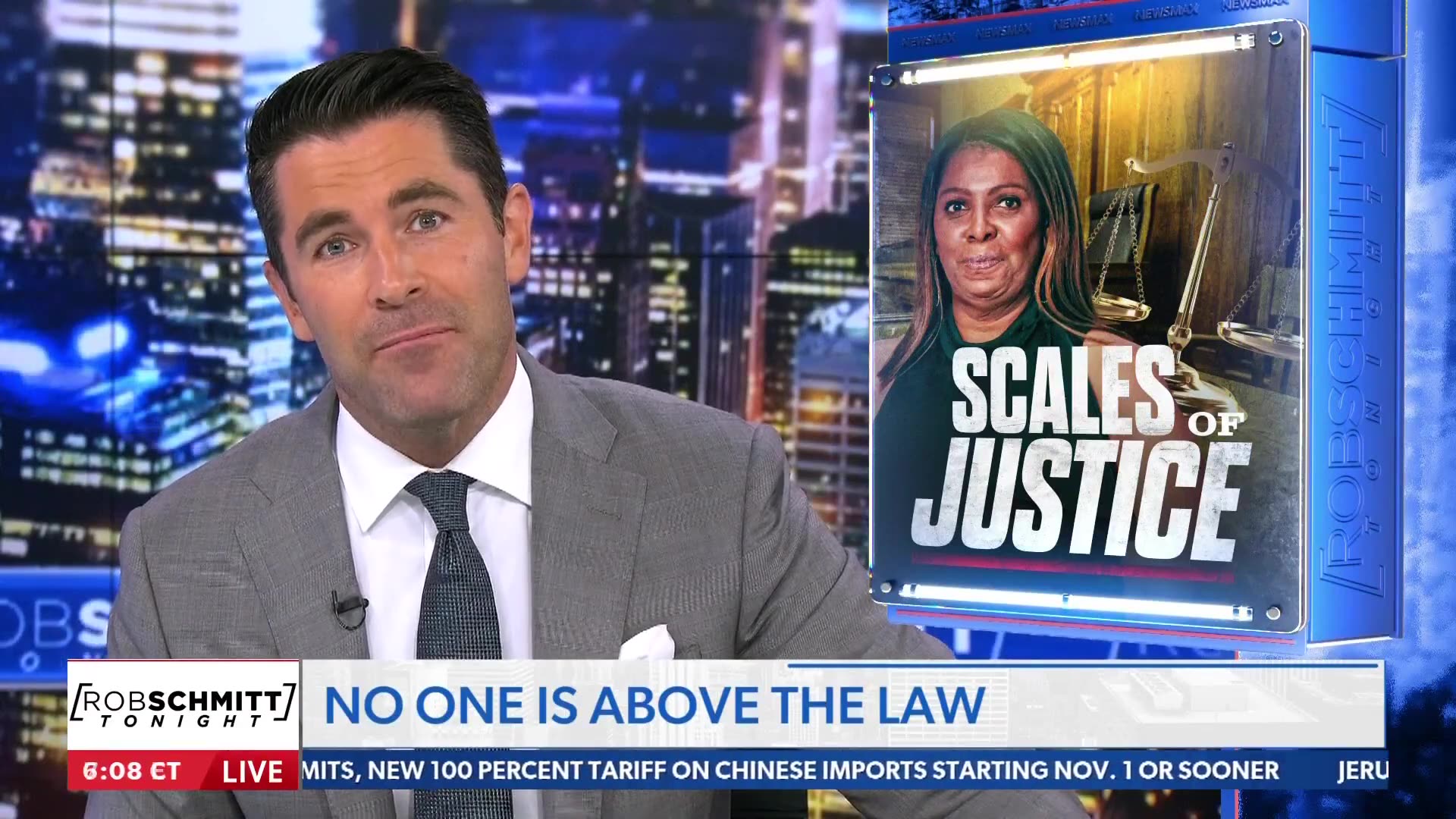 Rob Schmitt examines the corporate media outrage on Letitia James indictment