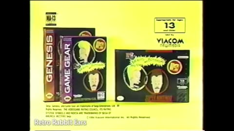 Beavis And Butt-head Videogame Commercial - Sega (1994)