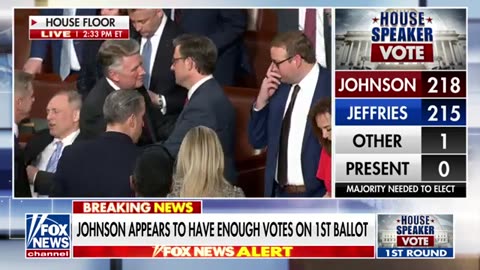 BREAKING: Mike Johnson re-elected House speaker in close vote