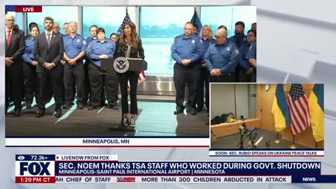 DHS Sec. Noem announces additional TSA bonuses