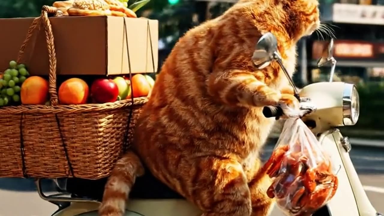 Delivery Cat in the Big City