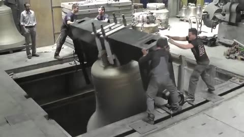 The Grassmayr Bell Foundry in Austria is testing a brand-new healing bell,