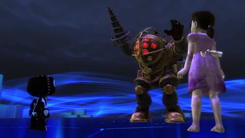 PlayStation All-Stars Battle Royale Arcade Mode: Sackboy vs. Big Daddy Cutscene