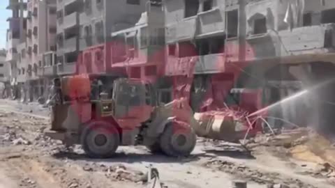 Israeli Channel 14 reports on a new tool, bulldozers fitted with fuel injectors and flamethrowers