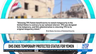 Kristi Noem Ends Yemen TPS
