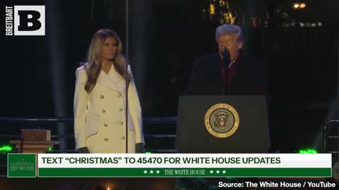 Trump Honors "Our Lord and Savior Jesus Christ" at National Christmas Tree Lighting