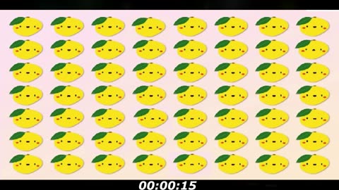 Mangoes fruit puzzle: There's few sad mangoes, how much you can find?