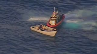 U.S. coastguard intercepts drug boat in the Pacific