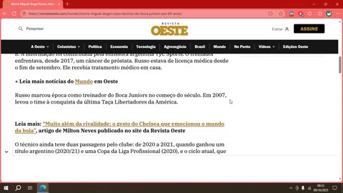 Morre Miguel Ángel Russo, técnico do Boca Juniors, aos 69 anos.mp4