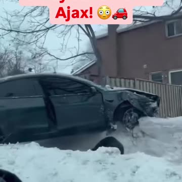 Crazy Car Crash in Ajax, Ontario!