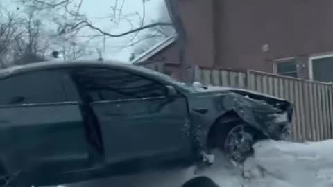 Crazy Car Crash in Ajax, Ontario!