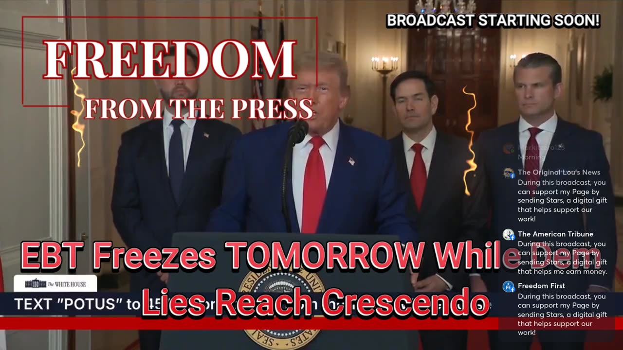 EBT Freezes TOMORROW While Dem Lies Reach Crescendo